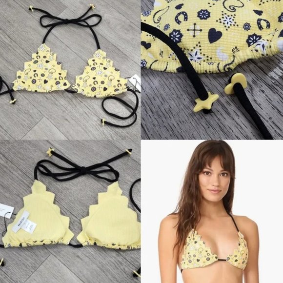 ❌SOLD❌MARYSIA Swim Broadway Honolulu Triangle Bikini Top Sz L - Picture 6 of 8